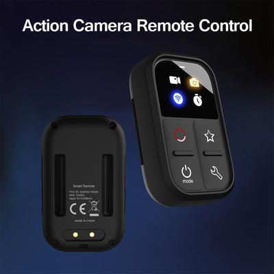 Wireless Smart Remote Control Replacement for GoPro Hero 12/11/10/9/8/LED Colorful Screen Built-in Battery 50M Control Distance
