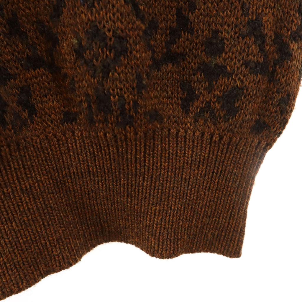 Yves Saint Laurent 90s Old Overall Handle Long Sleeve V Neck Sweater Knit Women Used