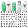 Self Adhesive Flower Unicorn Pattern Nail Art Decorations Stickers And Decals Acrylic Manicure Nails Supplies Tool HQ