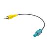 1pcs For Mercedes-Benz Rear View Camera Adapter Cable Fakra to RCA Connector Reversing Line Car Rear Sight Conversion Wire