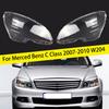 For Mercedes-Benz C Class W204 2007-2010 C180 C200 C220 C250 C280 Car Headlight Shell Transparent Lampshade Cover Headlamp Glas