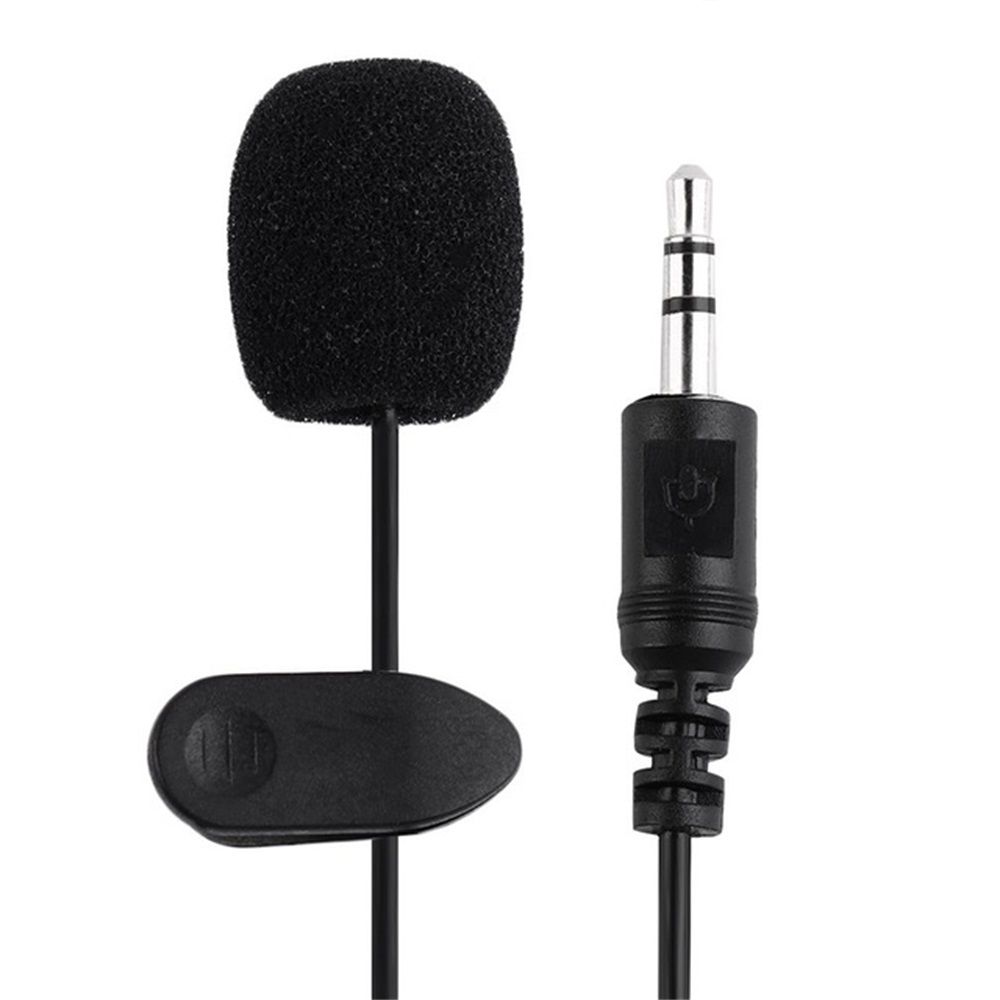 

Mini Wired 3.5mm Microphones Clip On Lapel Handsfree Lavalier Mic