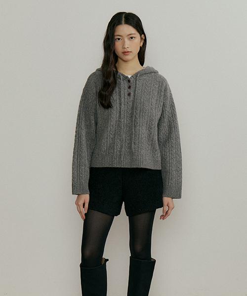 Lingseoul Alpaca Half Pants-Black