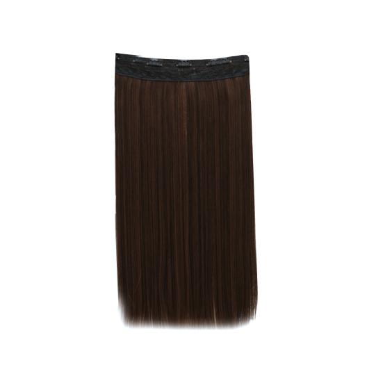 Women Solid Color Long Straight Central Hair Party Parting Wig Hairpiece
