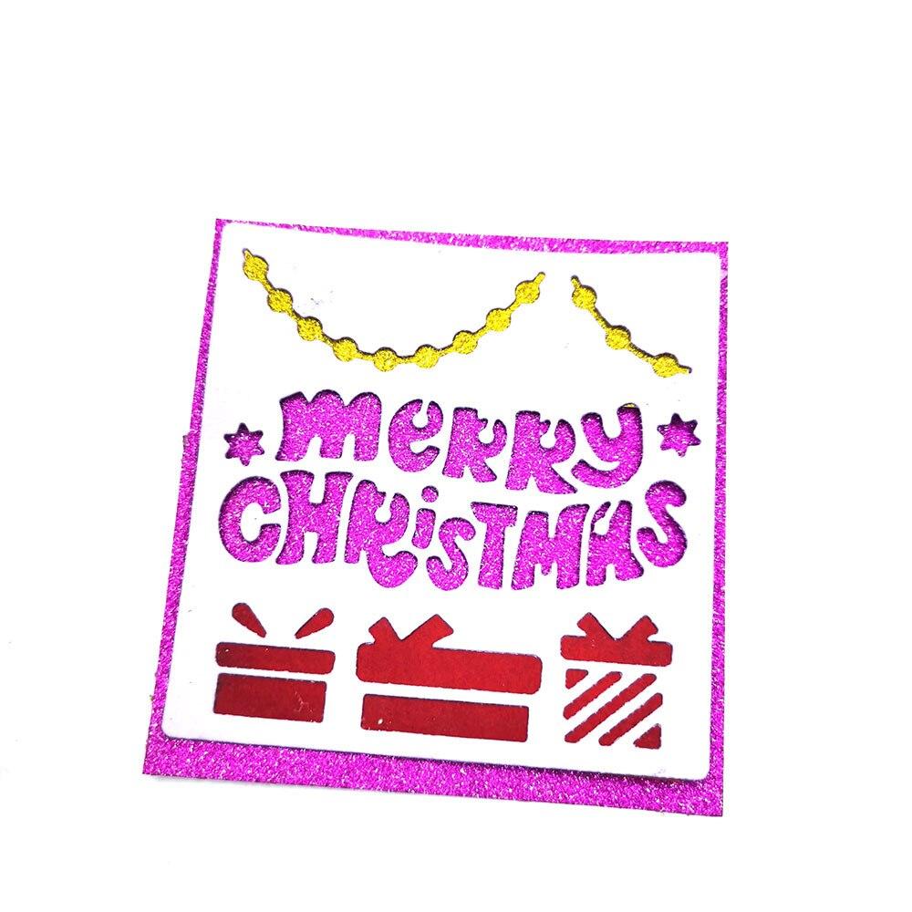 Christmas Letter Gift Box Cutting Dies Scrapbooking DIY Steel Embossing Cutting Die Template