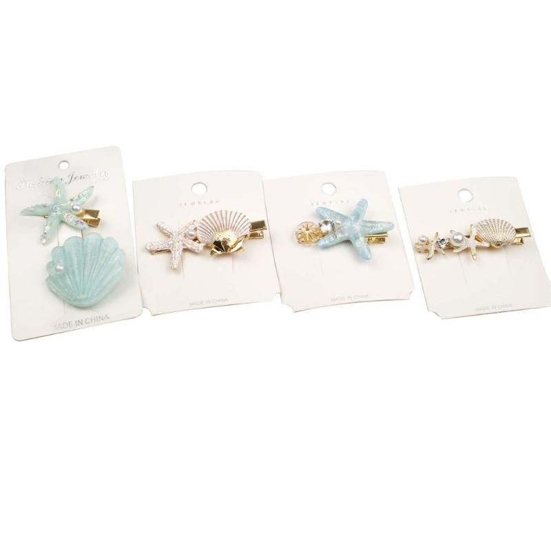 Slip Resistant Starfishes Shaped Hair Clip Strong Grip NonSlip Hairpins For Daily Use Outdoor