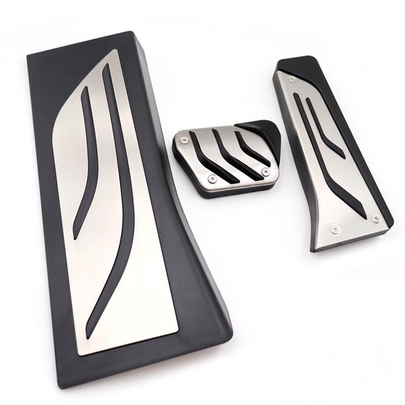 Anti-Slip Car Pedals for BMW X5 (2019-2020): Accelerator, Brake, and Rest Area Decor.