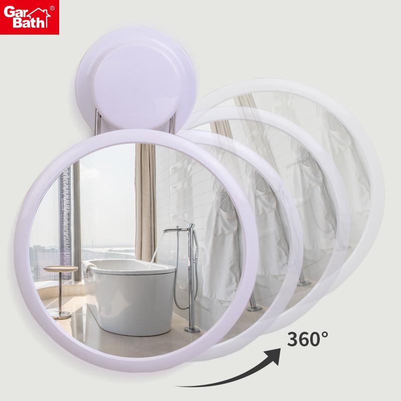 Bathroom Makeup Mirror Toilet HD Makeup Mirror Free Punch 360 Degree Rotating Folding LED Makeup Mirror