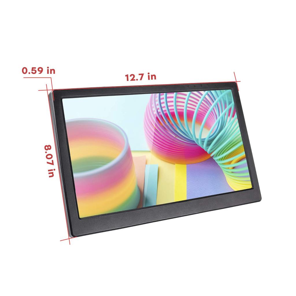 SunFounder IPS External Monitor for Raspberry 2 Full HD Compatible with 13.3" Pi, HDMI, Built-in Speakers, 1920x1080, PS3/PS4/WiiU/Xbox360/Raspberry