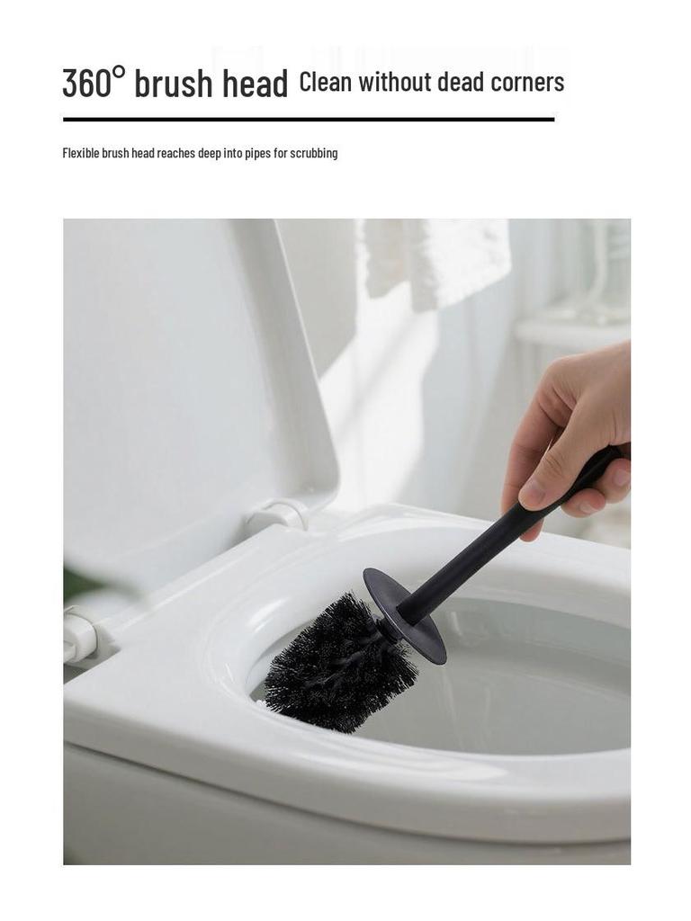 Light Luxury Wall-Mounted 304 Stainless Steel Toilet Brush Holder