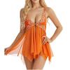 S-5xl European and American Popular Lace Lace Translucent Mesh Erotic Sundress