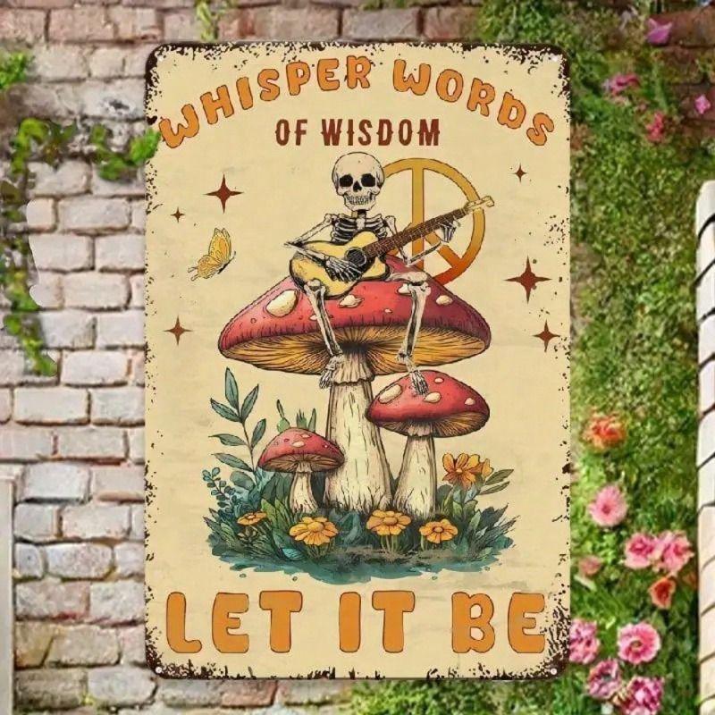 Avant-Garde Art Style Metal Tin Sign for Kitchen Farm Coffee Shop