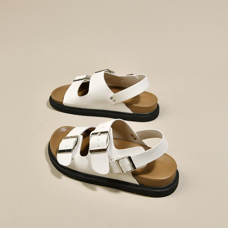 Sandals women's summer new Boken women's sandals outer wear platform niche versatile belt buckle beach shoes