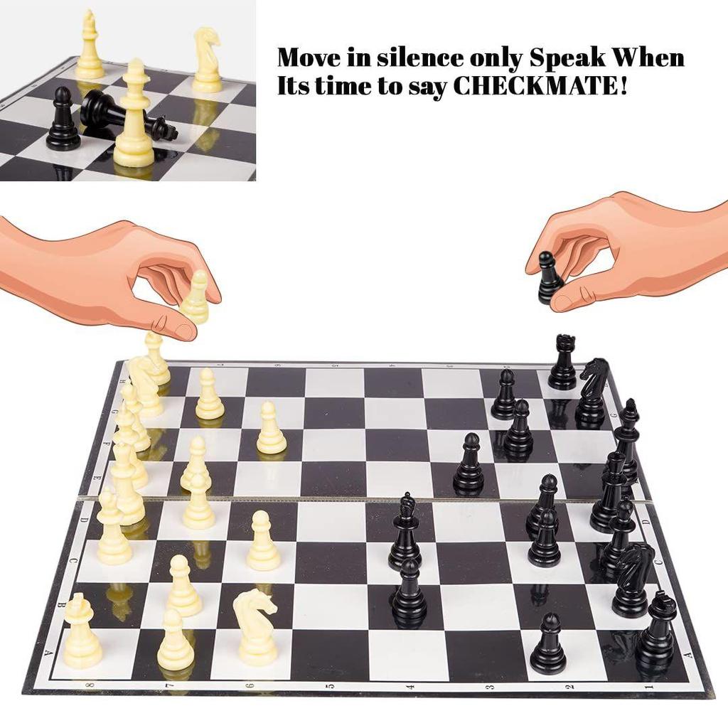 Strategiespiel Junior Kings Premium Schachbrett-Set für Kinder mit logischem und starkem Verstand zur Förderung ihres logischen Denkens und ihrer Konzentration