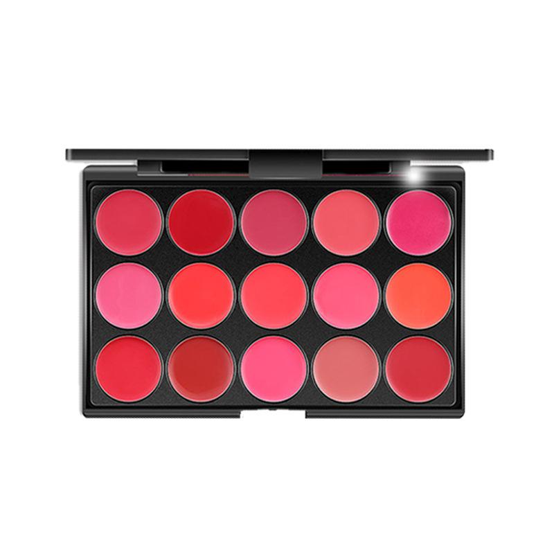 15 Colours Long Lasting Lip Gloss Palette Makeup Waterproof Lipstick Cosmetic Lip Tools Set Pallete