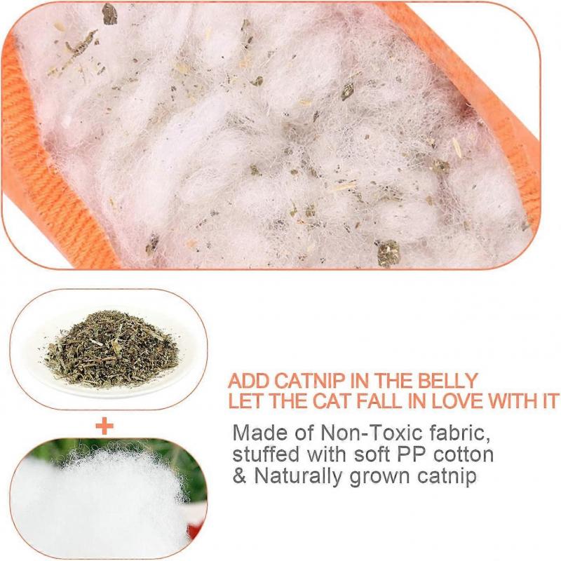 Cat Catnip Toys 3 Pack Cat Plush Teeth Cleaning Toys for Indoor Cats Kittens- Creative Scratch Chewing toy