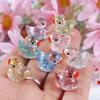 Mini Small Resin Duck Figure Toy Glittering Mini Tiny Ducks Miniature Duck Ornament  Garden Decor