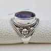 925 Sterling Silver Amethyst Ring, Purple Gemstone Ring, February Birthstone Ring, Handmade Ring, Oval Amethyst Designer Ring, Promise Ring