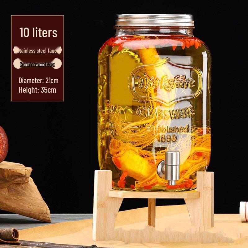 Glass Brewing Jar with Faucet