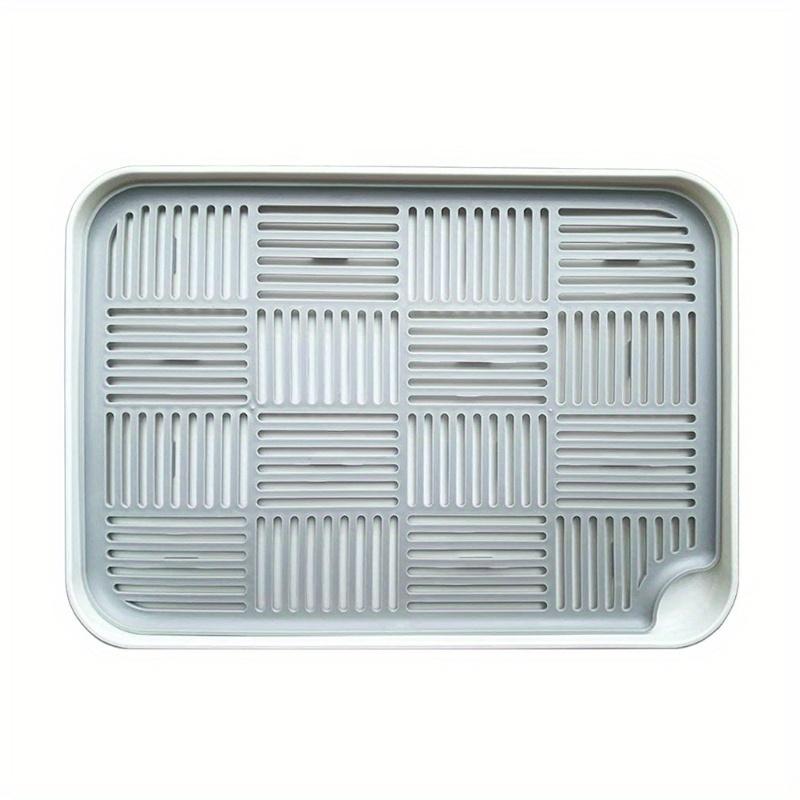 

2 шт. Двухъярусная пластиковая сушилка для посуды и продуктов - Компактный кухонный органайзер для кухонной утвари, фруктов и овощей - для домашних кулинаров и кухни 2pcs серый