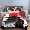 Samurai, Pagoda, and Trees. Bedding Sets Duvet Cover Sets Duvet Covers Pillowcases(1 * Duvet Cover 2 * Pillowcases Without Duvet Insert)