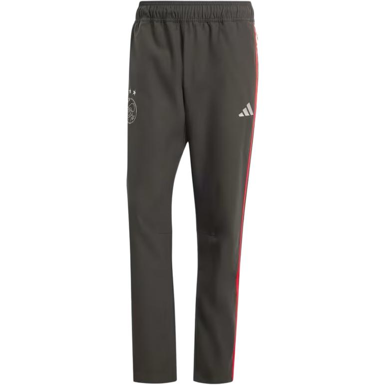 Adidas Ajax Amsterdam The Trackstand Pants Color Block Stripe Design Casual Comfortable Mid Rise Football Pants Men pants Black IN9074 M
