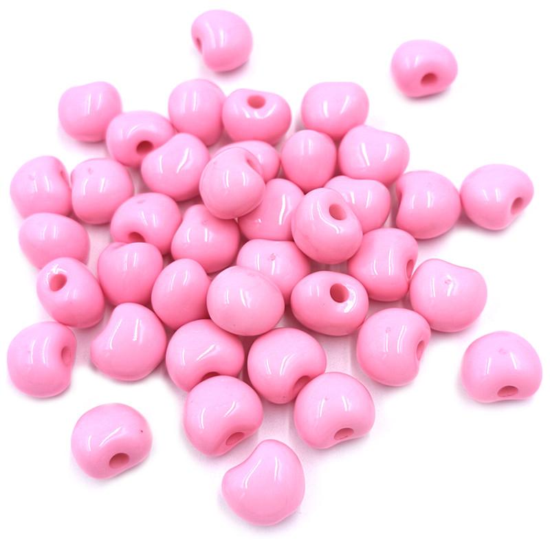 Fashion 20Pcs 12*10mm Pendant Solid Color DIY Jewelry Accessories Materials for Bracelet Necklace Making Acrylic Candy Color Loose Beads Apple Beads