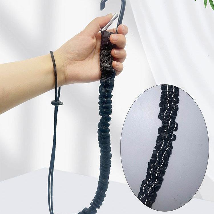 Retractable Elastic Safety Lanyard for High-Altitude Work