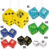 MOONEYES Fuzzy Dice Hanging Mirror Ornament Black MG878BK + Bonus