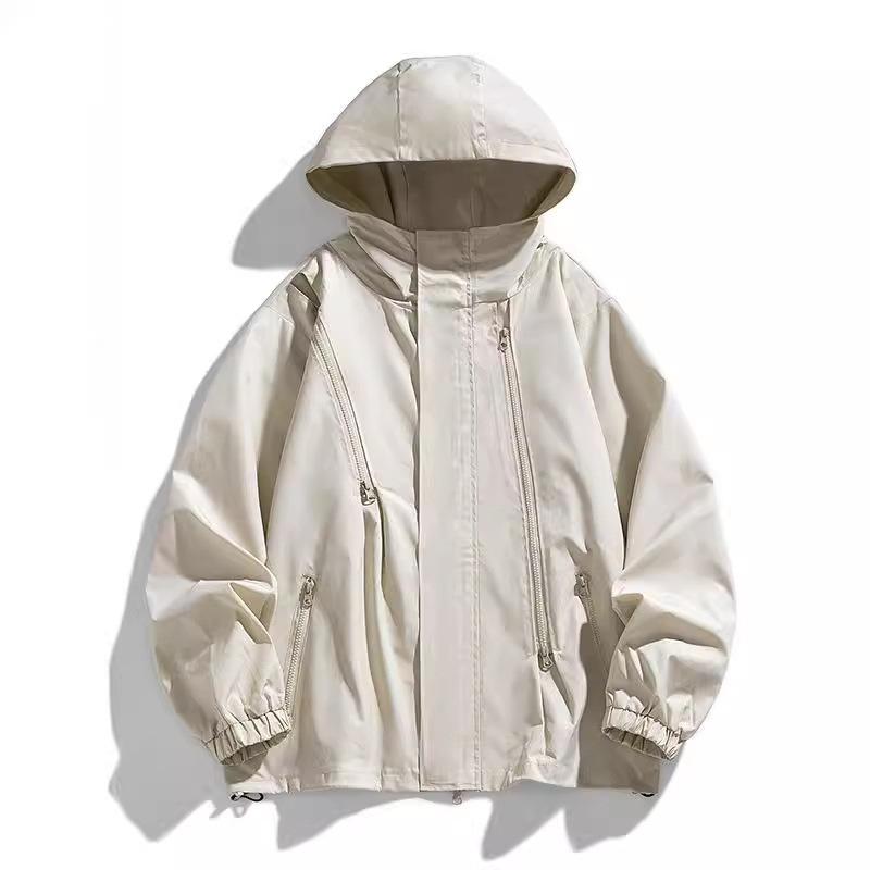 Sportliche Kapuzenjacke Jacke Herren Locker Spleißjacke