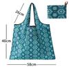 Borsa della spesa pieghevole Borsa della spesa da viaggio riutilizzabile Borsa ecologica con una spalla per viaggio Borsa tote con stampa di cactus dei cartoni animati