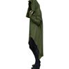 Women's Loose And Comfortable Pile Neck Long Sleeved Solid Color Long Hoodie