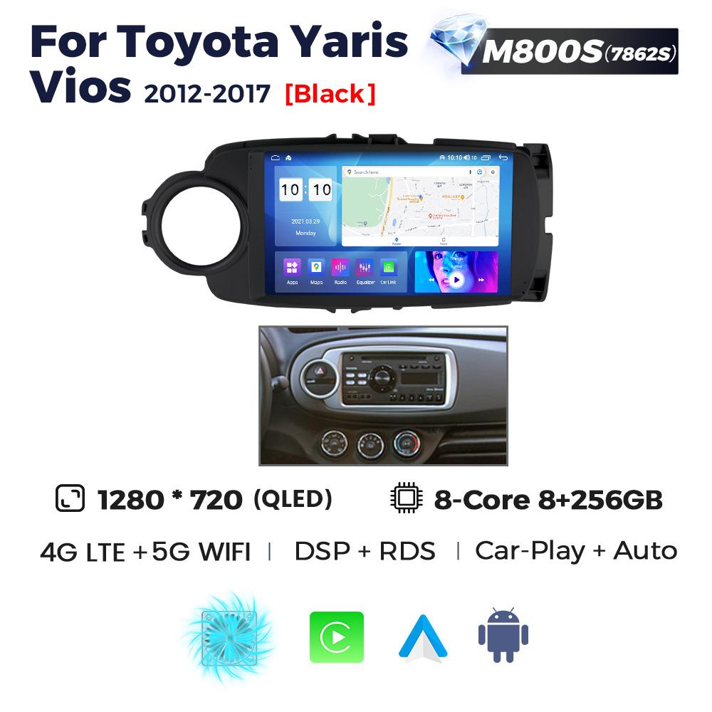 Navifly Car Radio Android Auto Wireless 8-Core For Toyota Yaris 2012-2017 GPS CarPlay Monitor Car Intelligent Systems Stereo BT