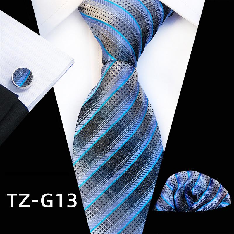 Plaid Men's Tie, Pocket Square & Cufflinks Set (3-Piece) 2025