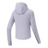 Anta Light Shield Comfortable Simple Breathable Hooded Versatile Casual Slim Fit Sun Protection Jacket Women jackets Light-Purple Gray 162627709-6