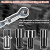64180 Actuator Motor Wrench Tool Set use for Replace Fasteners on Small Electric HVAC Motors,with 5.5mm 7mm 8mm Socket and 1/4" Square Drive Adapter