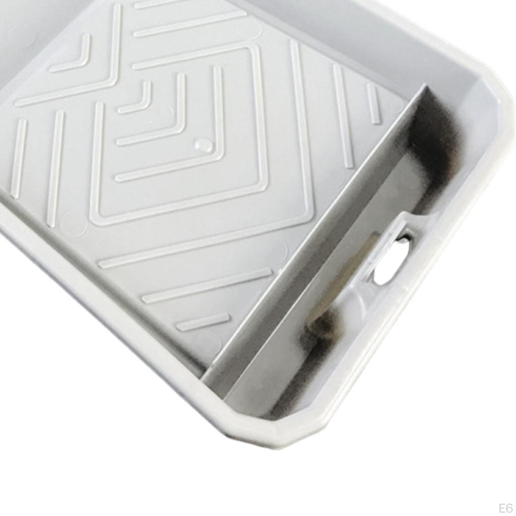 9 Inch Paint Tray for Roller Brush, DIY Painting, Wall Application Tools, Large, Reusable, Sturdy