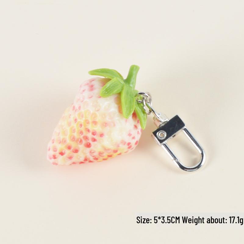 Erdbeere Obst & Gemüse Schlüsselanhänger Anhänger - Niedliches Kreatives Spielzeug & Studentengeschenk