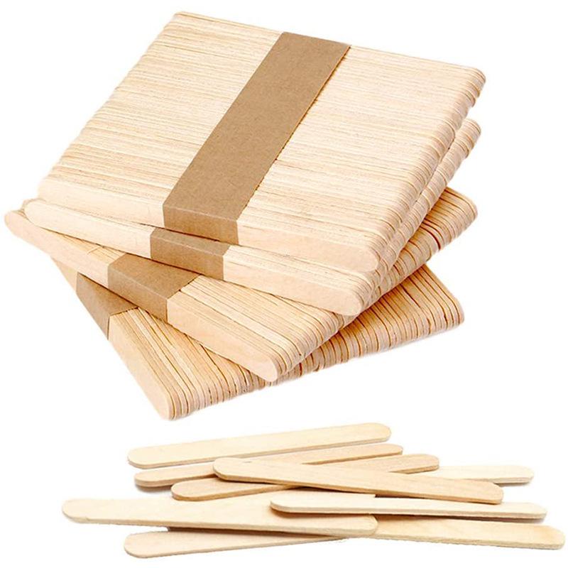 Holz-Eisstiele für DIY-Projekte, Basteln und Modellbau