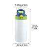Children's Stainless Steel Thermos 12oz Portable with Straw Bounce Cup 360ML (for boys and girls on school trips)