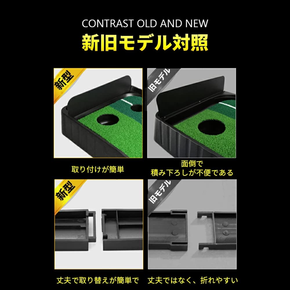 PGMGOLF Genuine Putter Practice Mat with Ball Return Function Putter Mat 3m Putter Practice Equipment Automatic Putting Putt Putter Large Practice