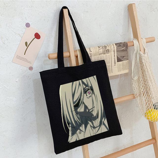 Akudama Drive Killer Japanische Anime-Leinentasche, Shopper, große Kapazität, modische Damentasche, Vintage-Handtaschen, klassische Umhängetasche