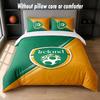 Ireland Rugby Design Bed Bedding Set 1 Duvet Cover + 2 Pillowcases Soft Breathable Household Bed Linens