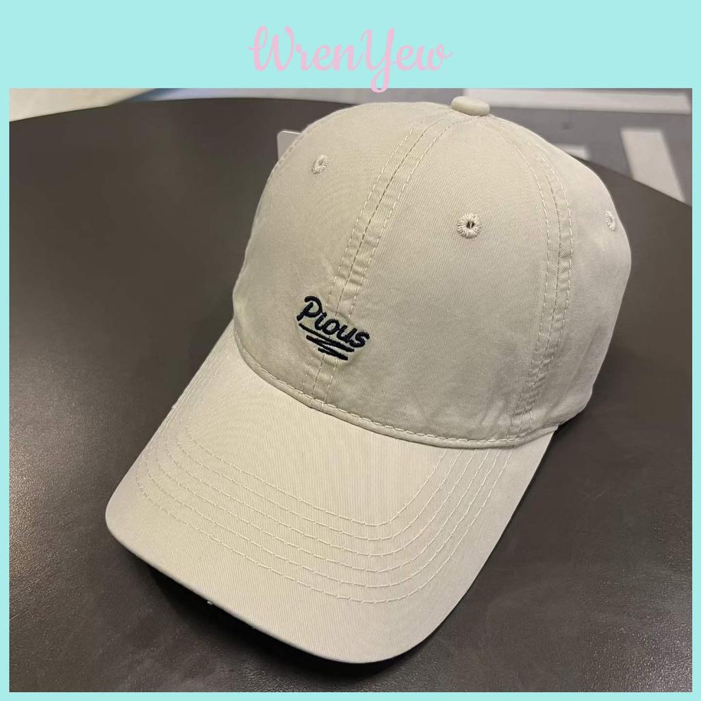 Unisex Casual Cotton Baseball Cap With Embroidered Letters For Sun Protection And Breathability