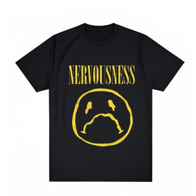 Funny Nirvana Smiley American Heavy Retro Made Old Cotton Short Sleeve T-shirt for Women's and Men Oversize Summer Tops Tee