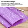 Thick Non Stick Silicone Kneading Mat Food Grade Anti Slip Baking Dough Roller Pad for Home Kitchen Purple