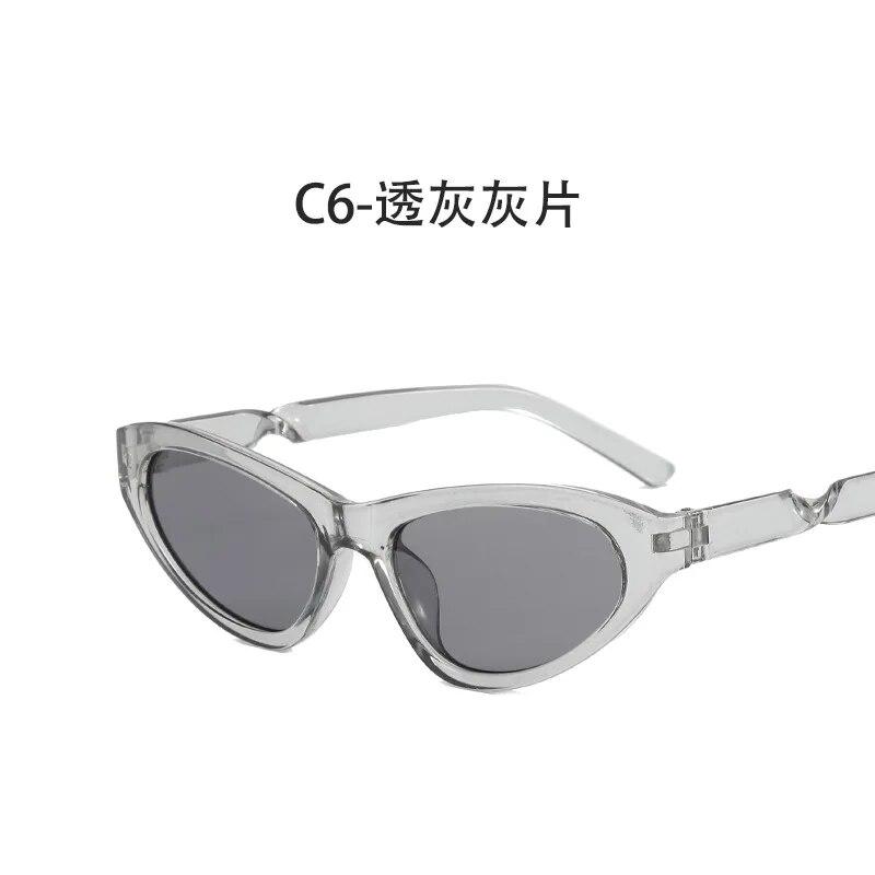 Small Frame Retro Cat Eye Sunglasses Punk Hip Hop Sun Glasses Twisted Fried Dough Twist Leggings Men's Women's Sunglasses