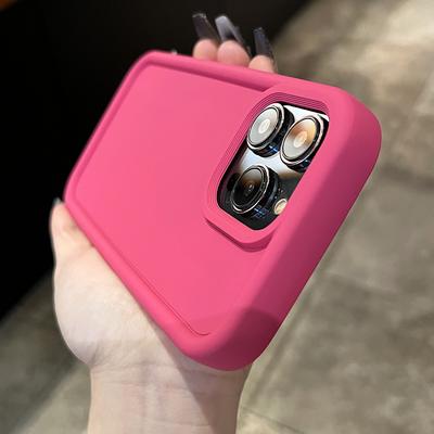 Moda Şeker Renk Silikon Telefon Kılıfı IPhone 15 14 Pro Max 13 12 11 Pro Max Düz Yumuşak Buzlu Darbeye Dayanıklı Tampon Kapak