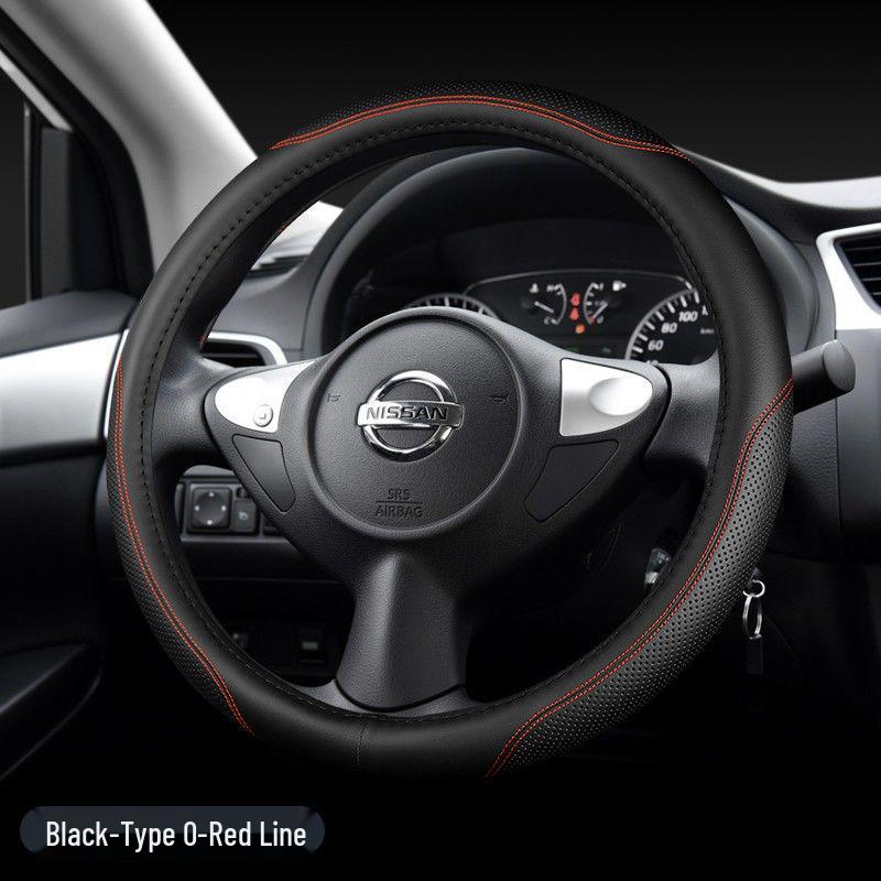 D0X Echte Lederlenkradabdeckung für Nissan Sylphy, Murano, Old Teana, Qashqai, Sunny, Livina, Tiida.