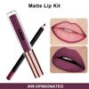 Waterproof Matte Lip Liner & Gloss Set: Long-Lasting, Non-Fading, Non-Stick